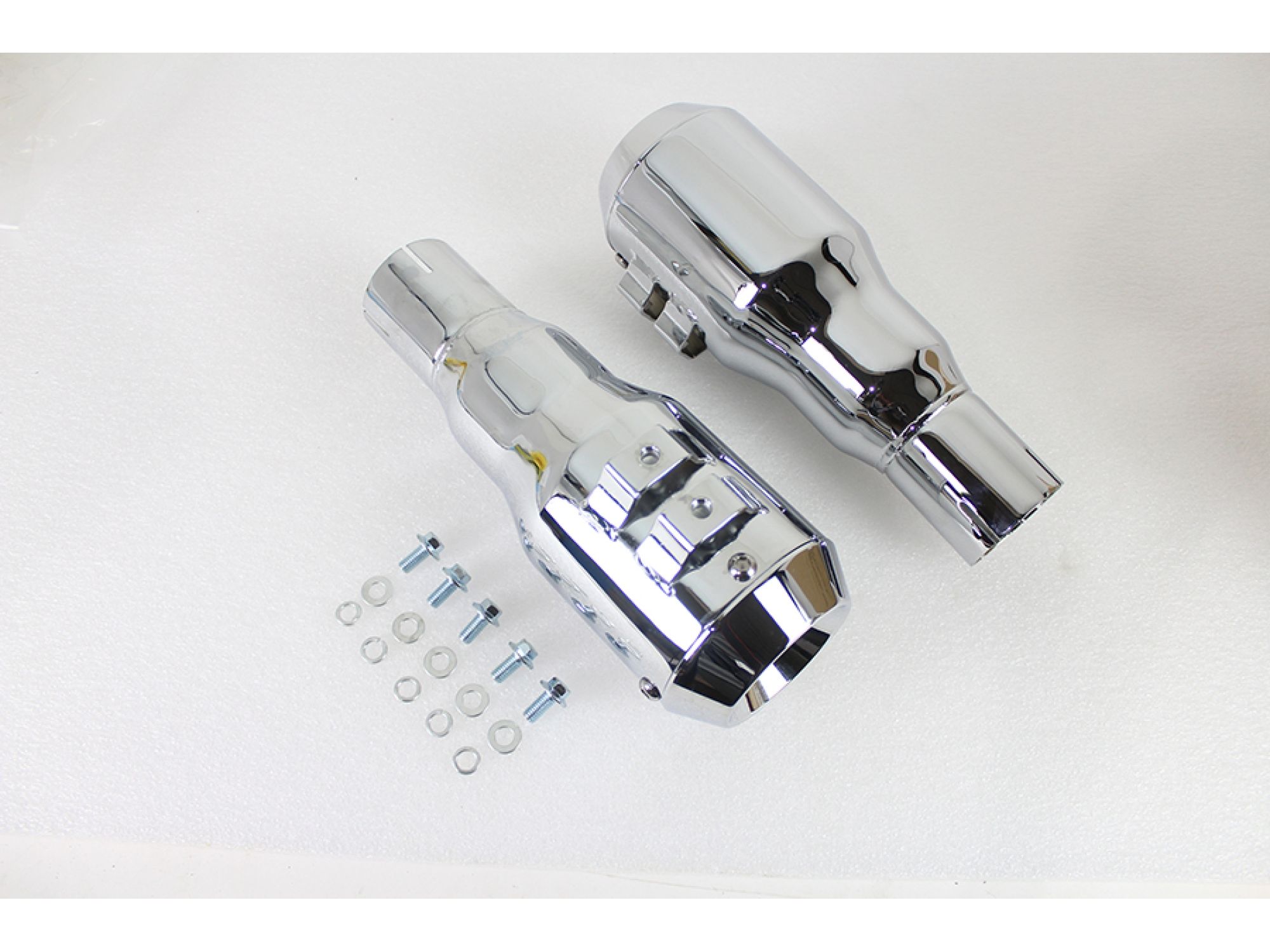 Grenade Muffler Set Chrome