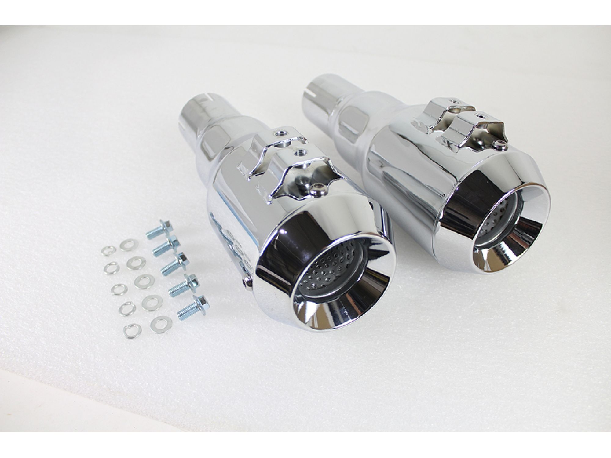 Grenade Muffler Set Chrome