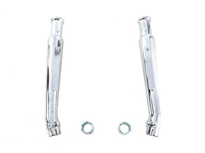 Chrome 20" Megaphone Upsweep Slip On Muffler Set