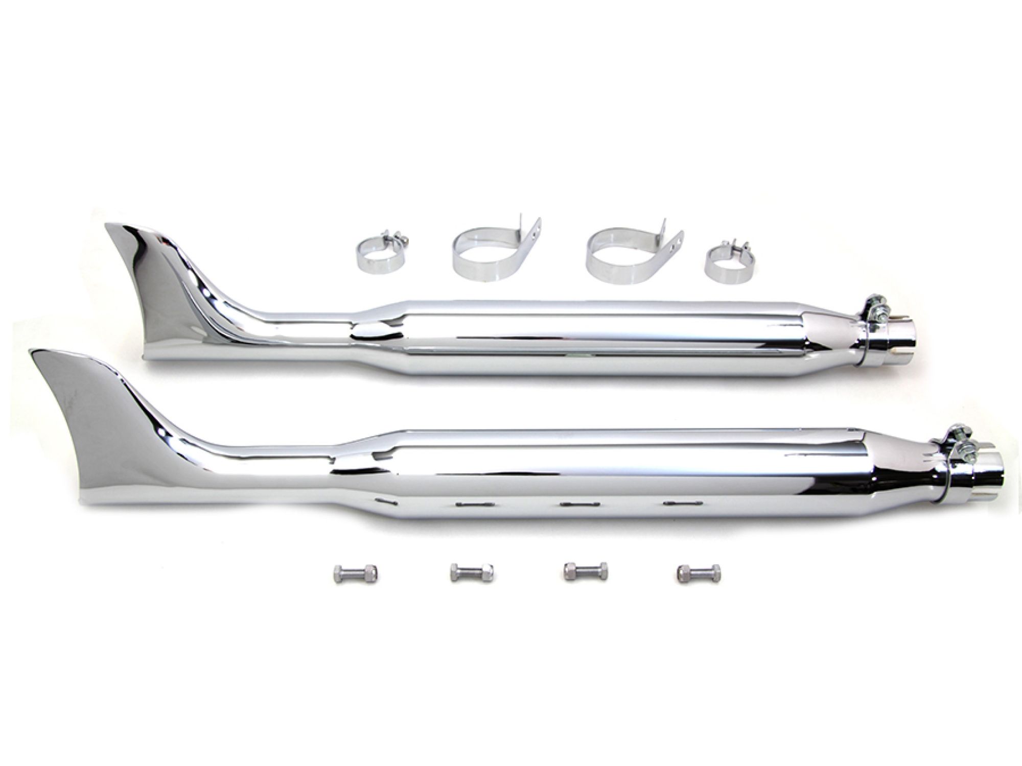 Chrome Fishtail Muffler Kit 30"