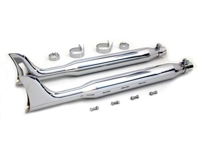 Chrome Fishtail Muffler Kit 30"