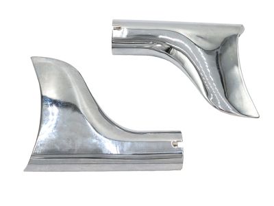 Chrome Fishtail Tip Set for 1-3/4" Muffler