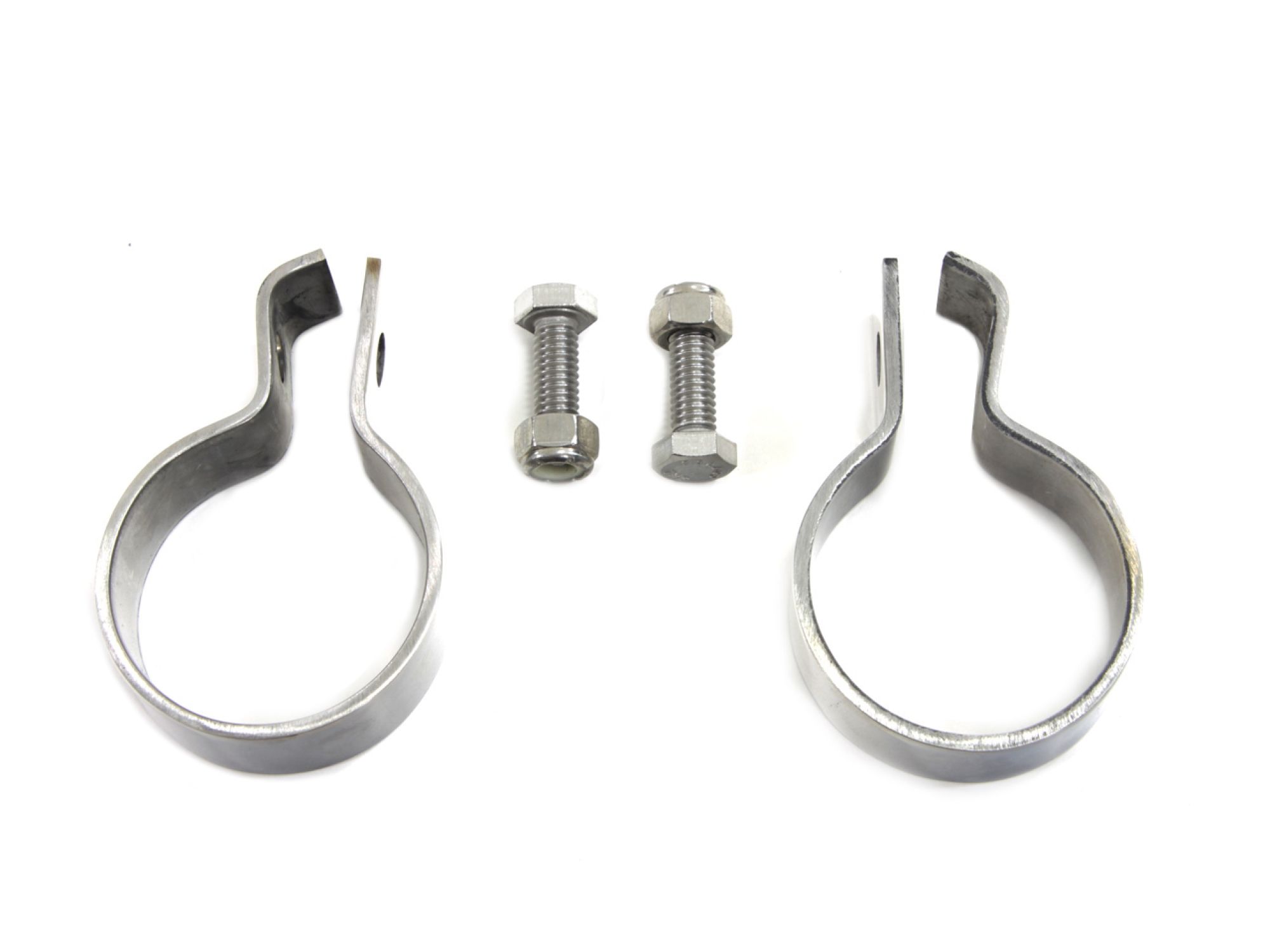 1-7/8" Muffler End Clamp Set Stainless Steel