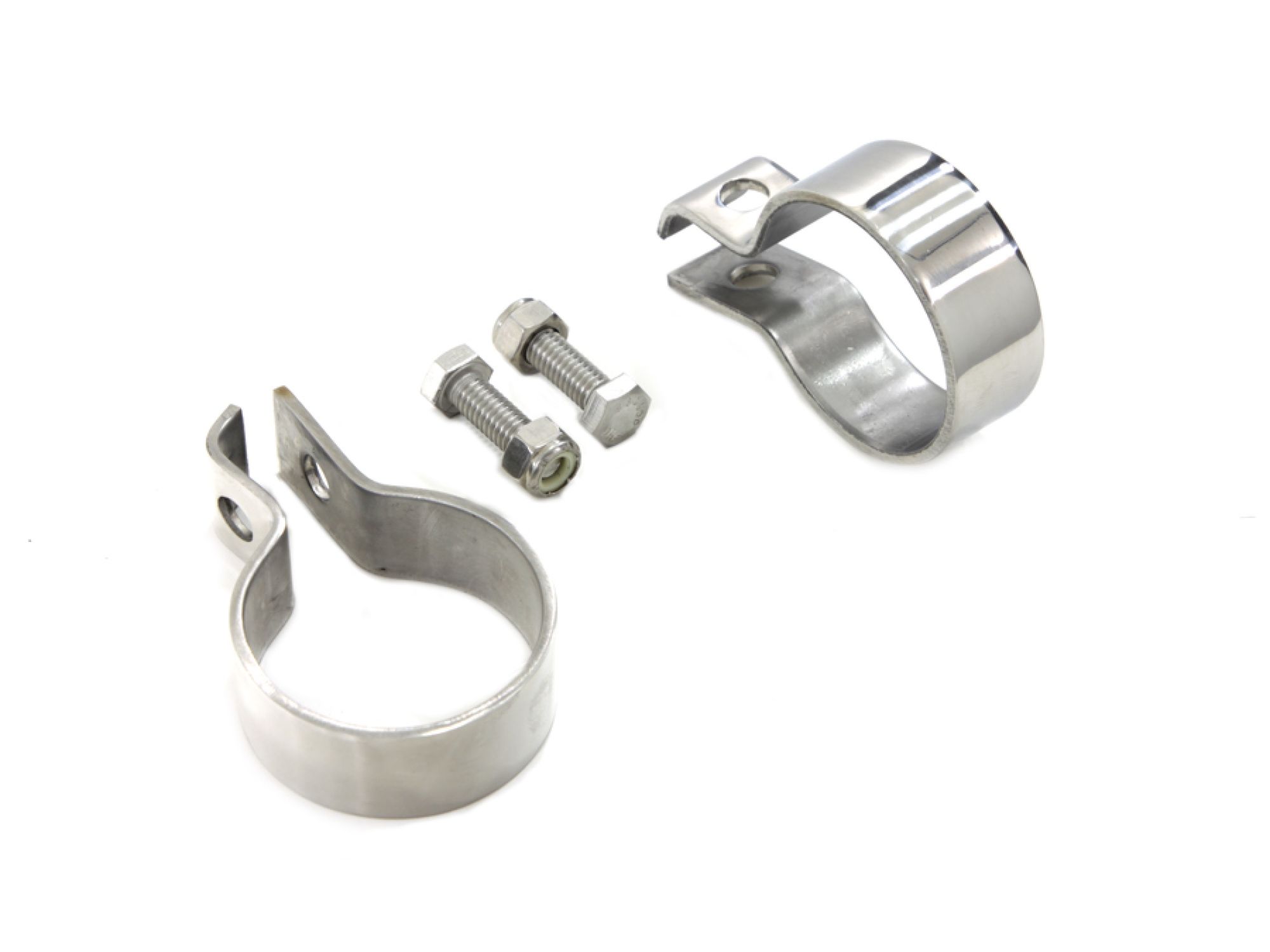 1-7/8" Muffler End Clamp Set Stainless Steel