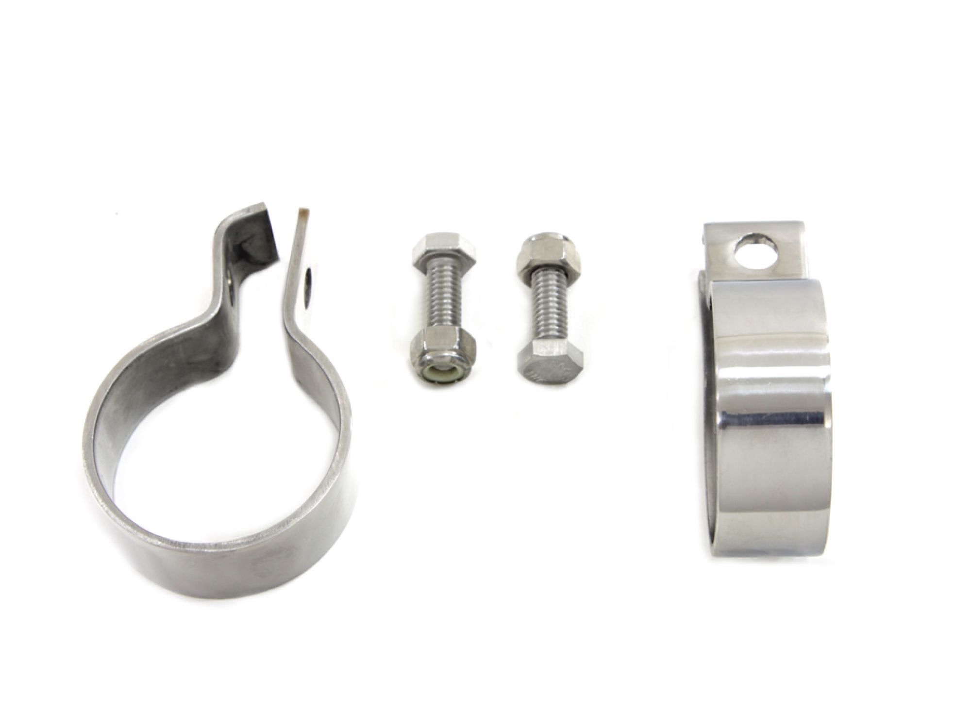 1-7/8" Muffler End Clamp Set Stainless Steel