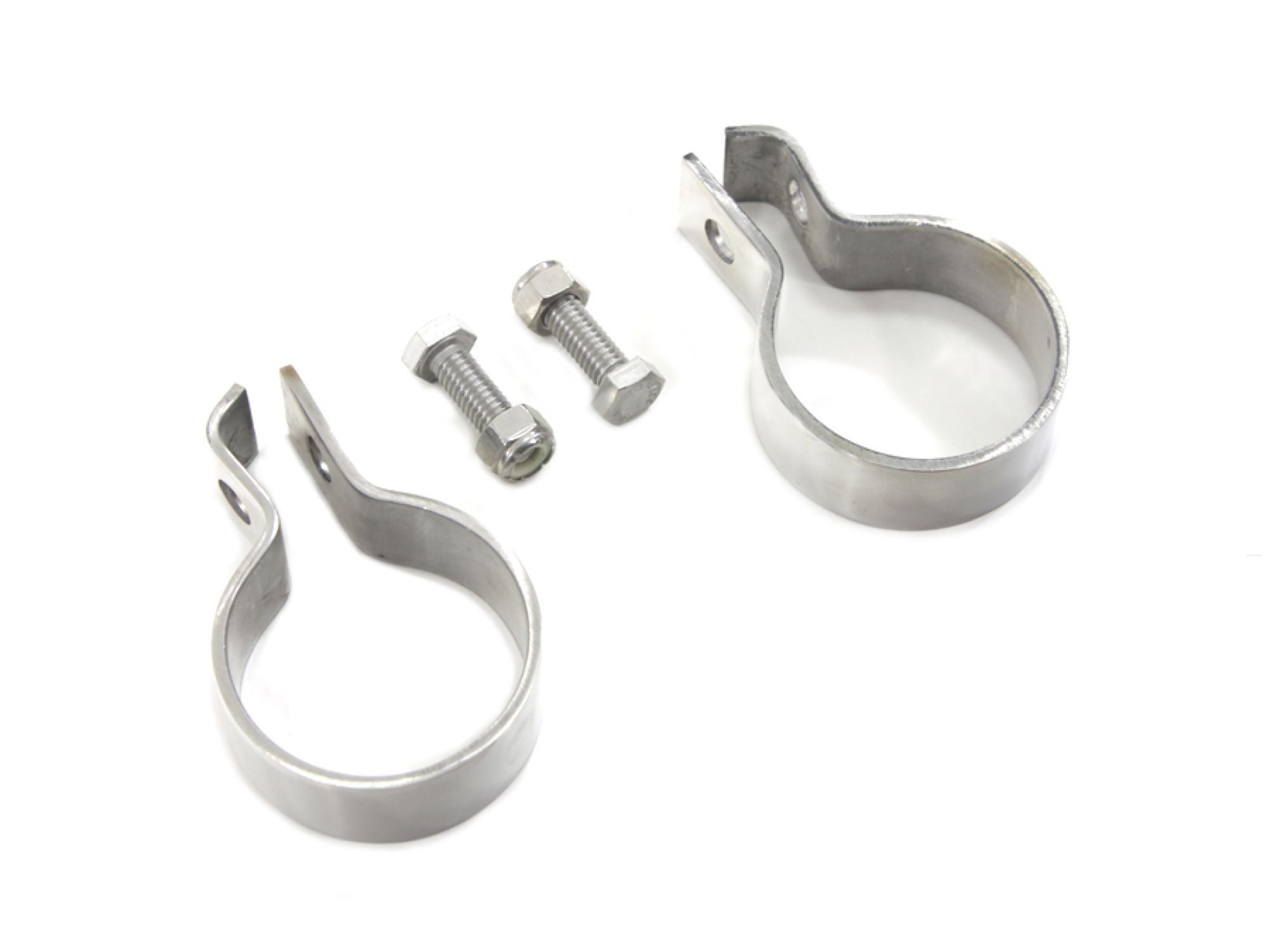 1-7/8" Muffler End Clamp Set Stainless Steel