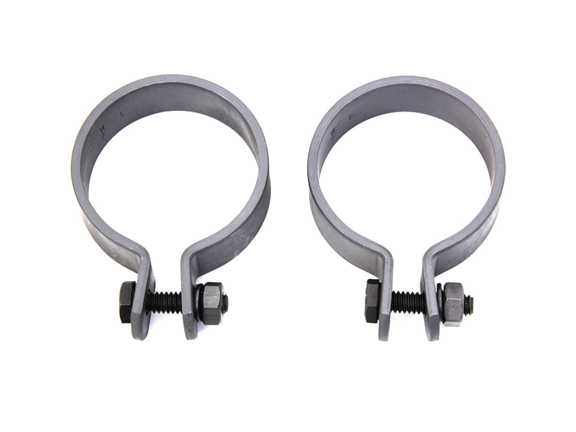 Parkerized 1-7/8" Muffler End Clamp Set