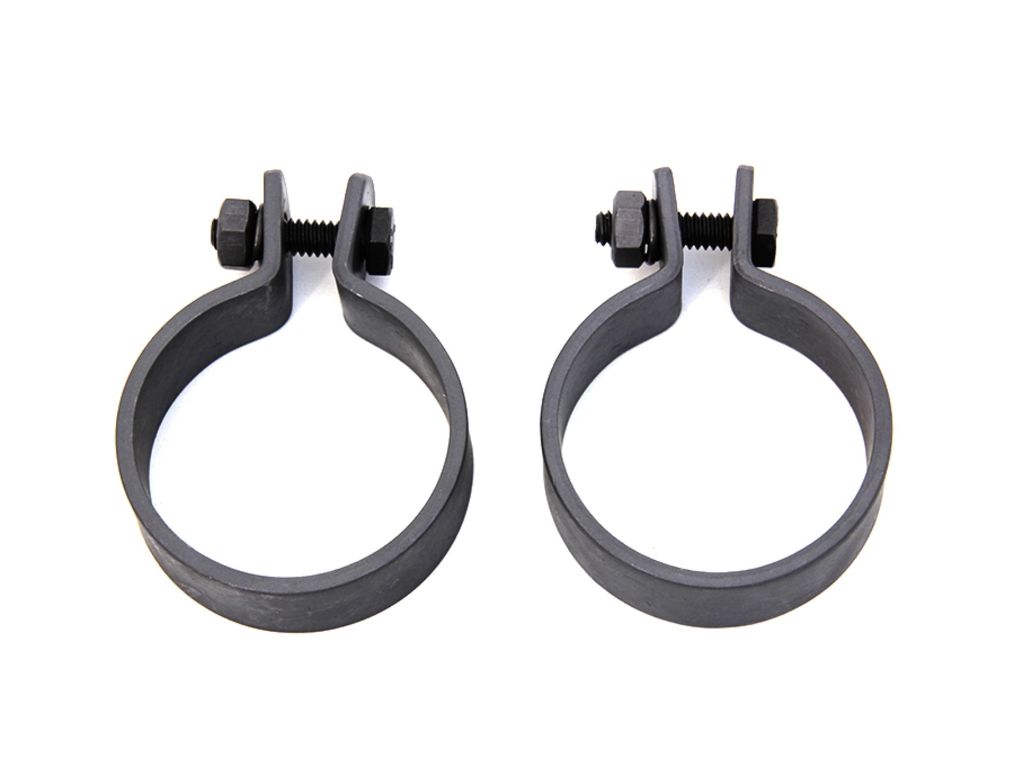 Parkerized 1-7/8" Muffler End Clamp Set