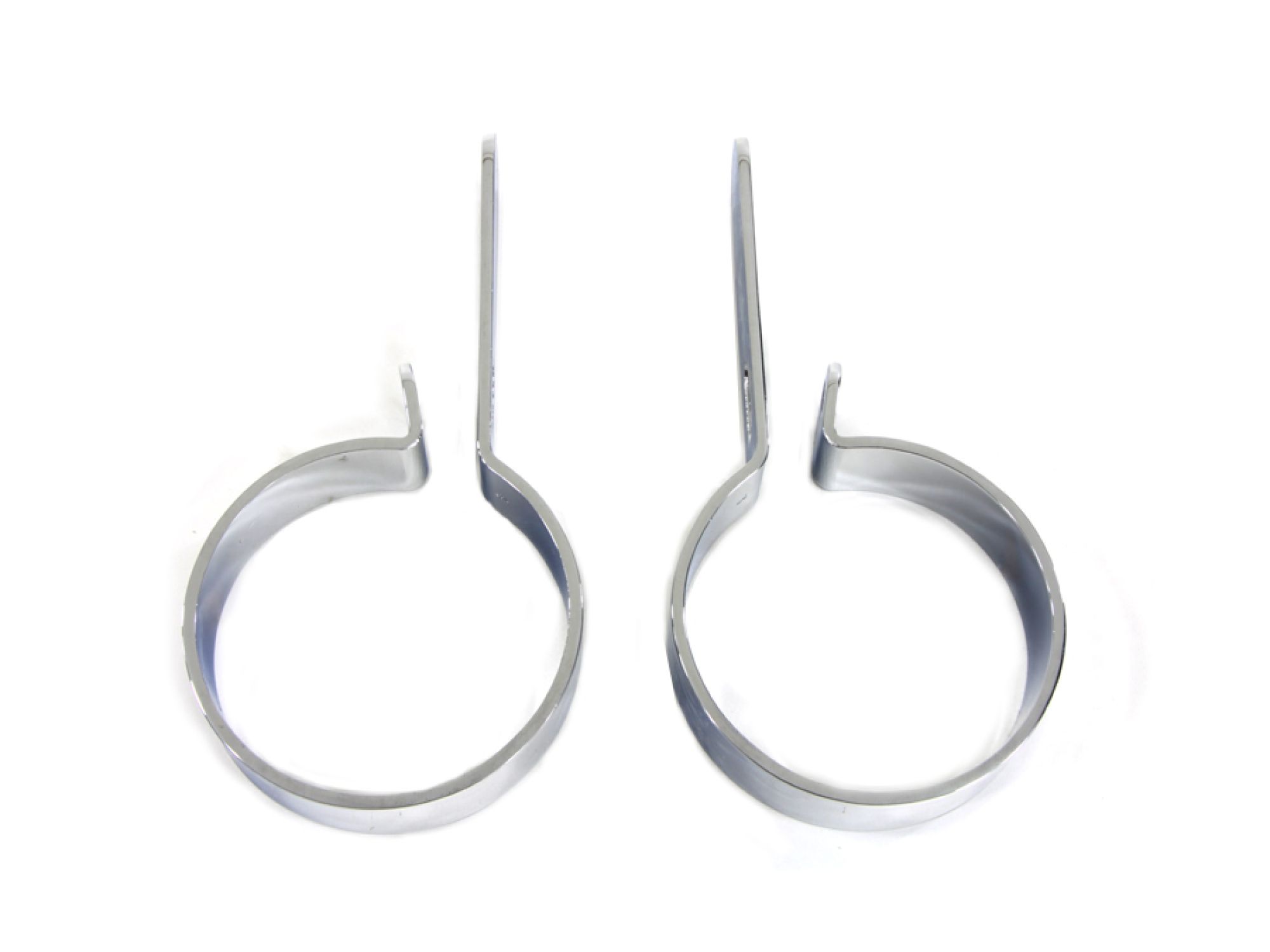 Chrome 3" Muffler Hanger Clamp Set