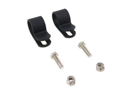 Black 1" Muffler Clamp Set