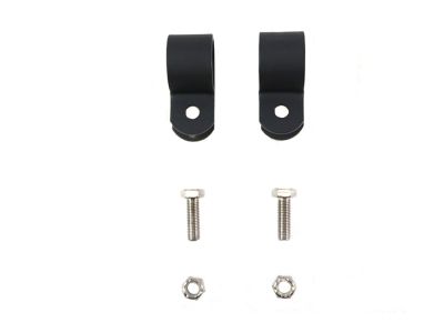 Black 1" Muffler Clamp Set