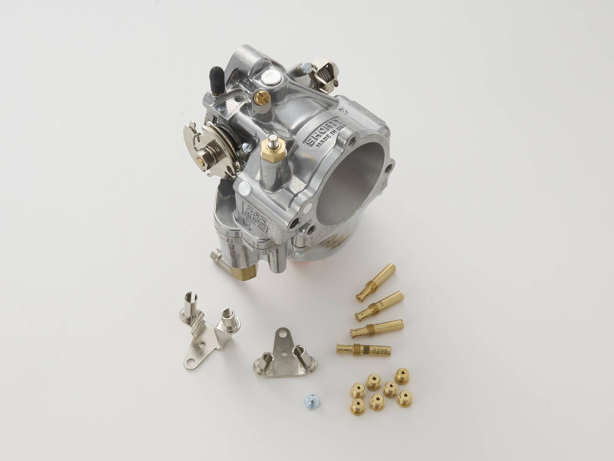 スーパーE キャブレターASSY セット (S&S E Carburetor Natural Finish set)