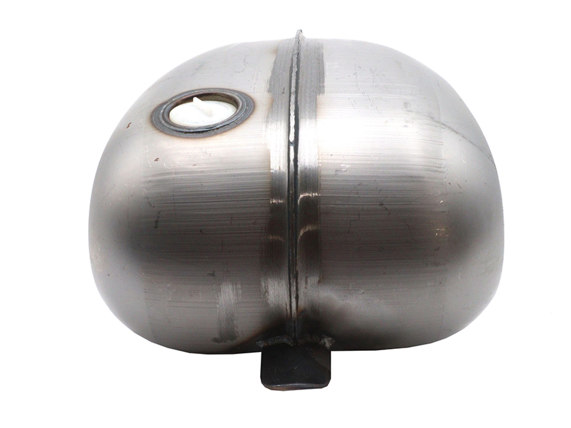 Laredo 3.1 Gallon Ribbed Dished Gas Tank Raw