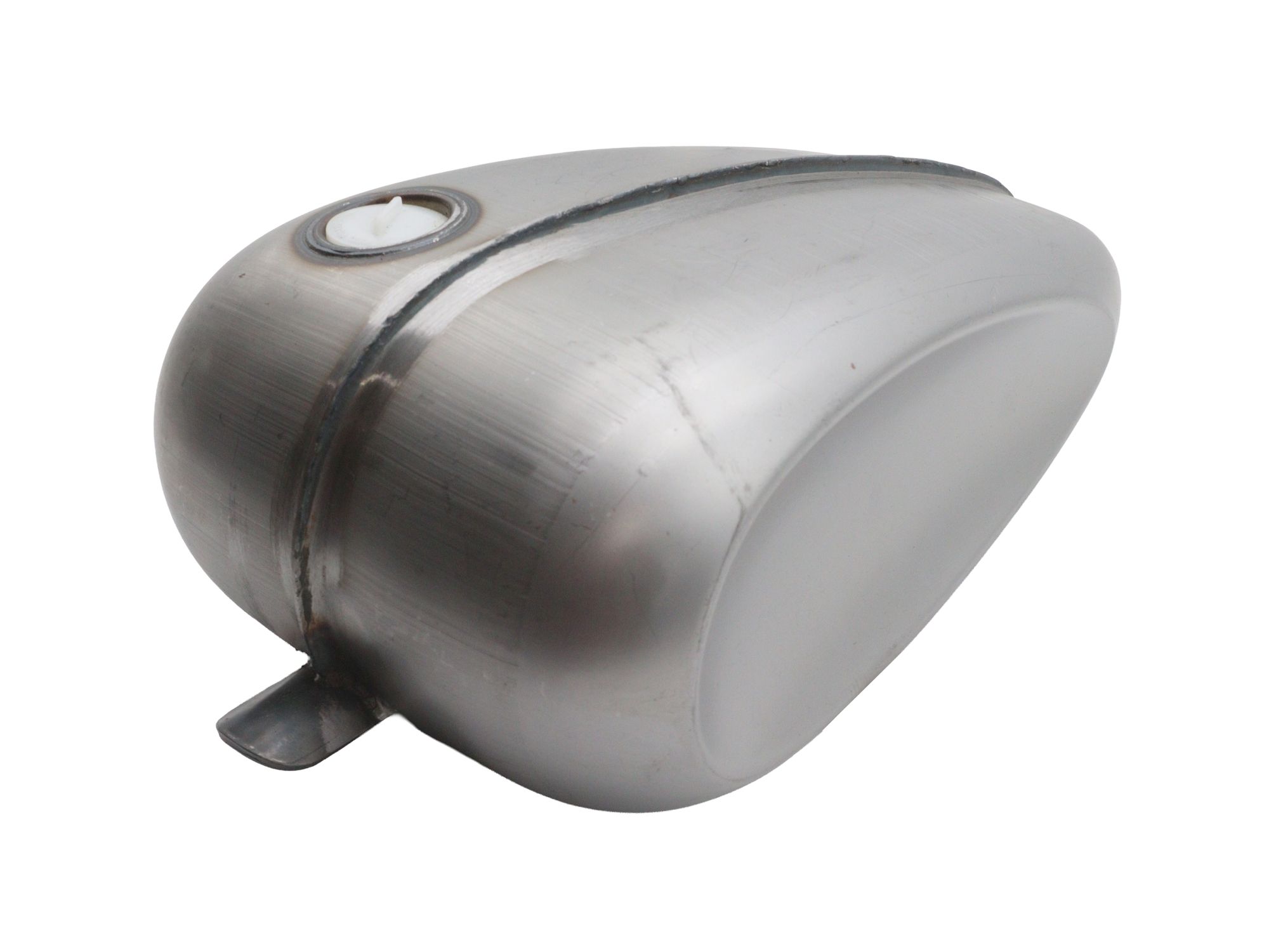 Laredo 3.1 Gallon Ribbed Dished Gas Tank Raw
