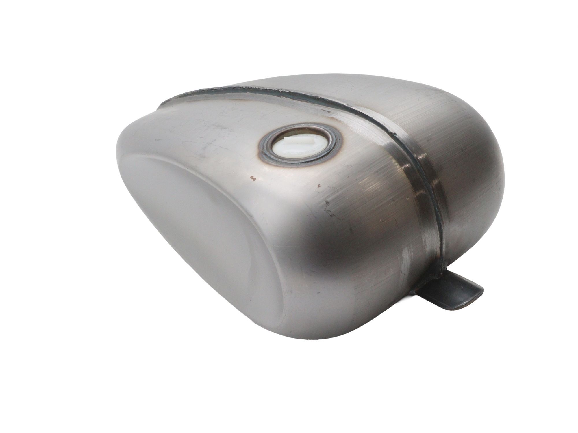 Laredo 3.1 Gallon Ribbed Dished Gas Tank Raw