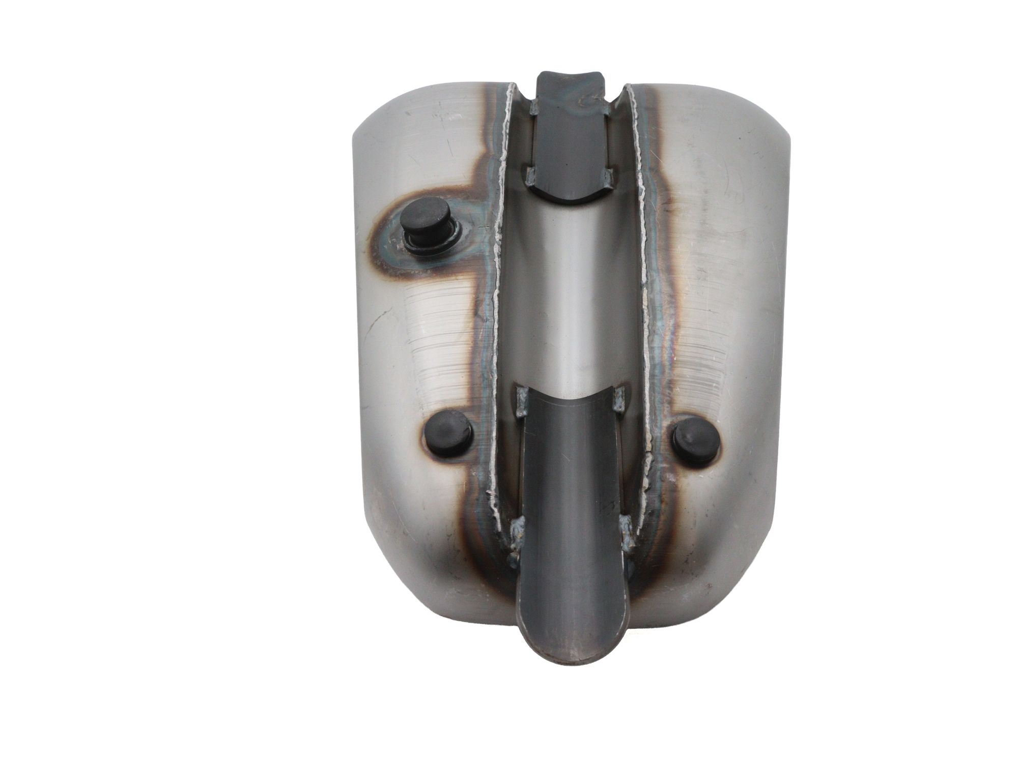 Laredo 3.1 Gallon Ribbed Dished Gas Tank Raw