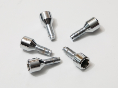フロントブレーキバッキングプレートキット左側サテンクローム