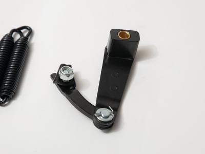 フロントブレーキバッキングプレートキット左側サテンクローム