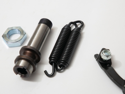 フロントブレーキバッキングプレートキット左側サテンクローム