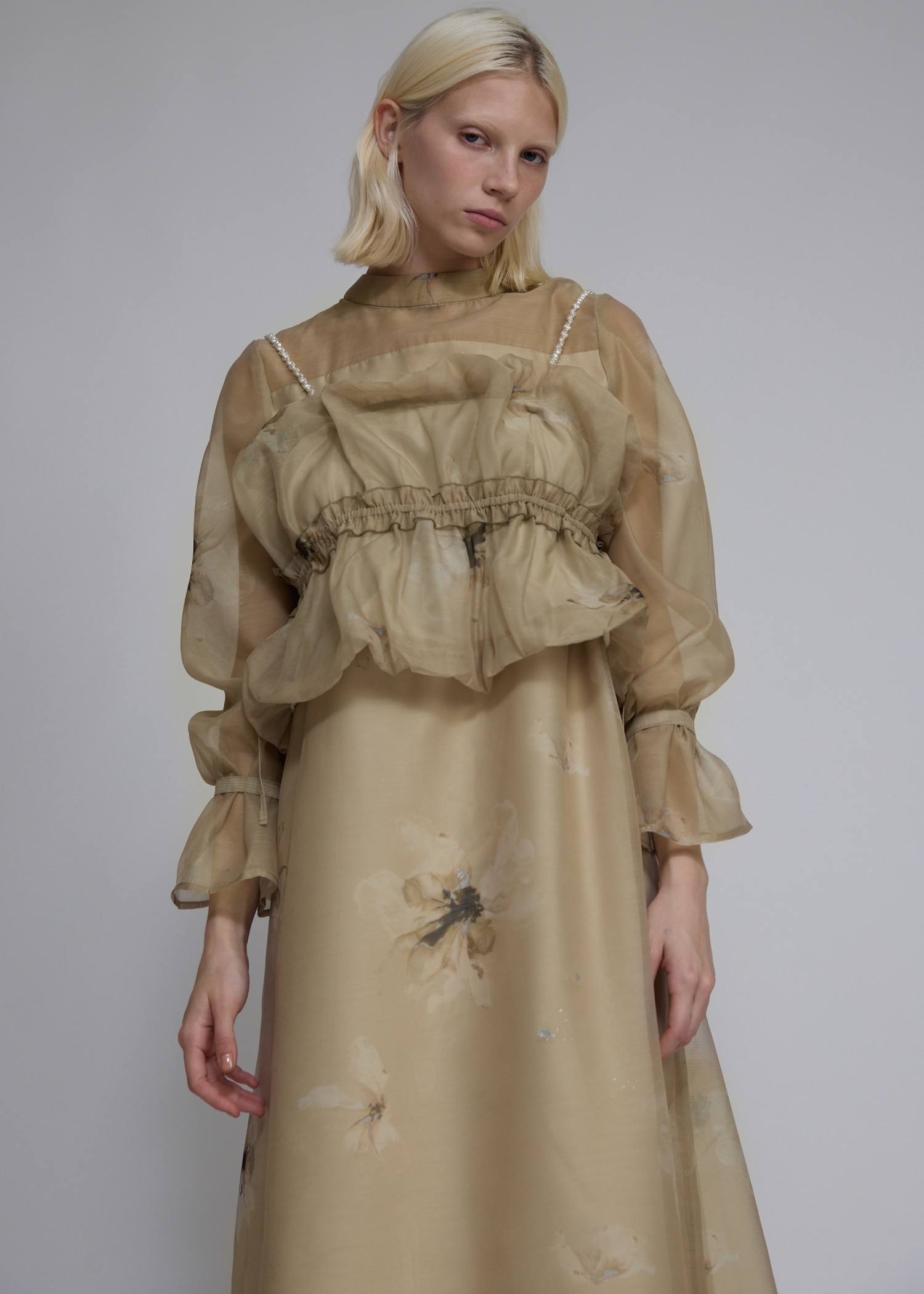 【イチゴ】ウィルフリーwillfully 新作ドレスワンピース WILLFULLY（ウィルフリー）の「pearl shoulder camisole set