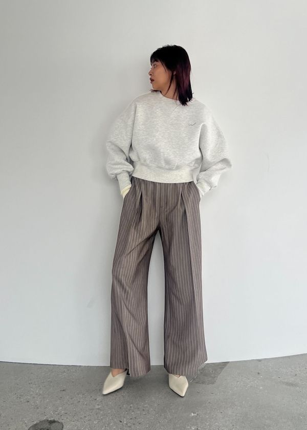 新品　stripe straight PT ストライプパンツwillfully セール】stripe relax straight PT（その他パンツ）｜WILLFULLY