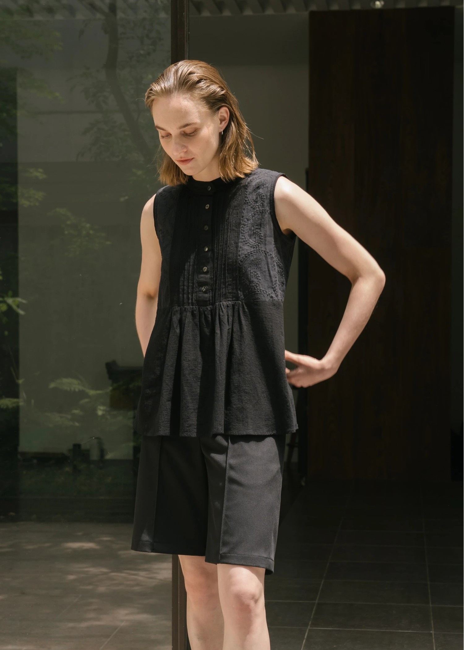 paisley embroidery french BL