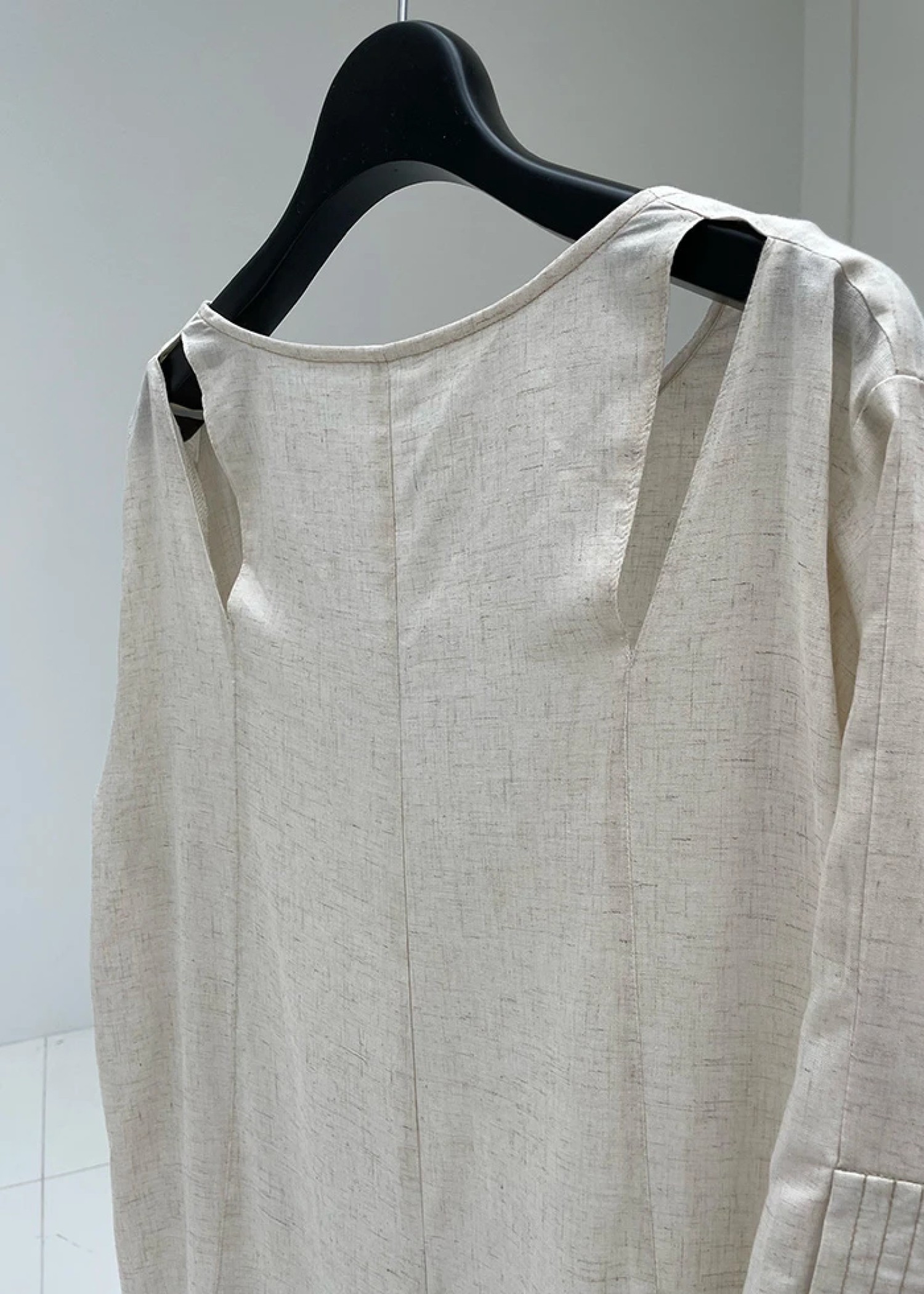 stitch slit mortise panel cord kaftan OP