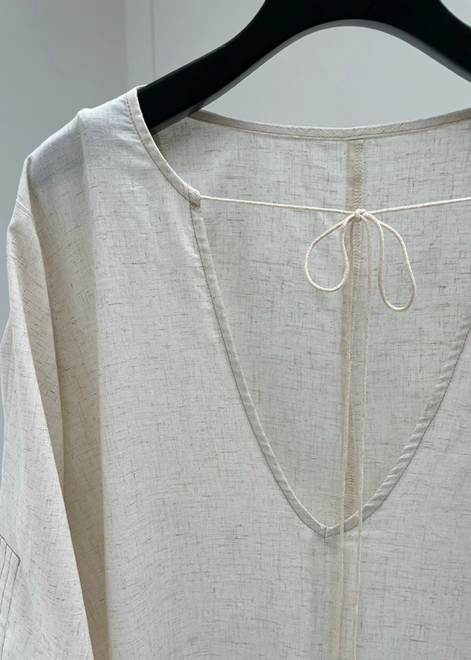 stitch slit mortise panel cord kaftan OP