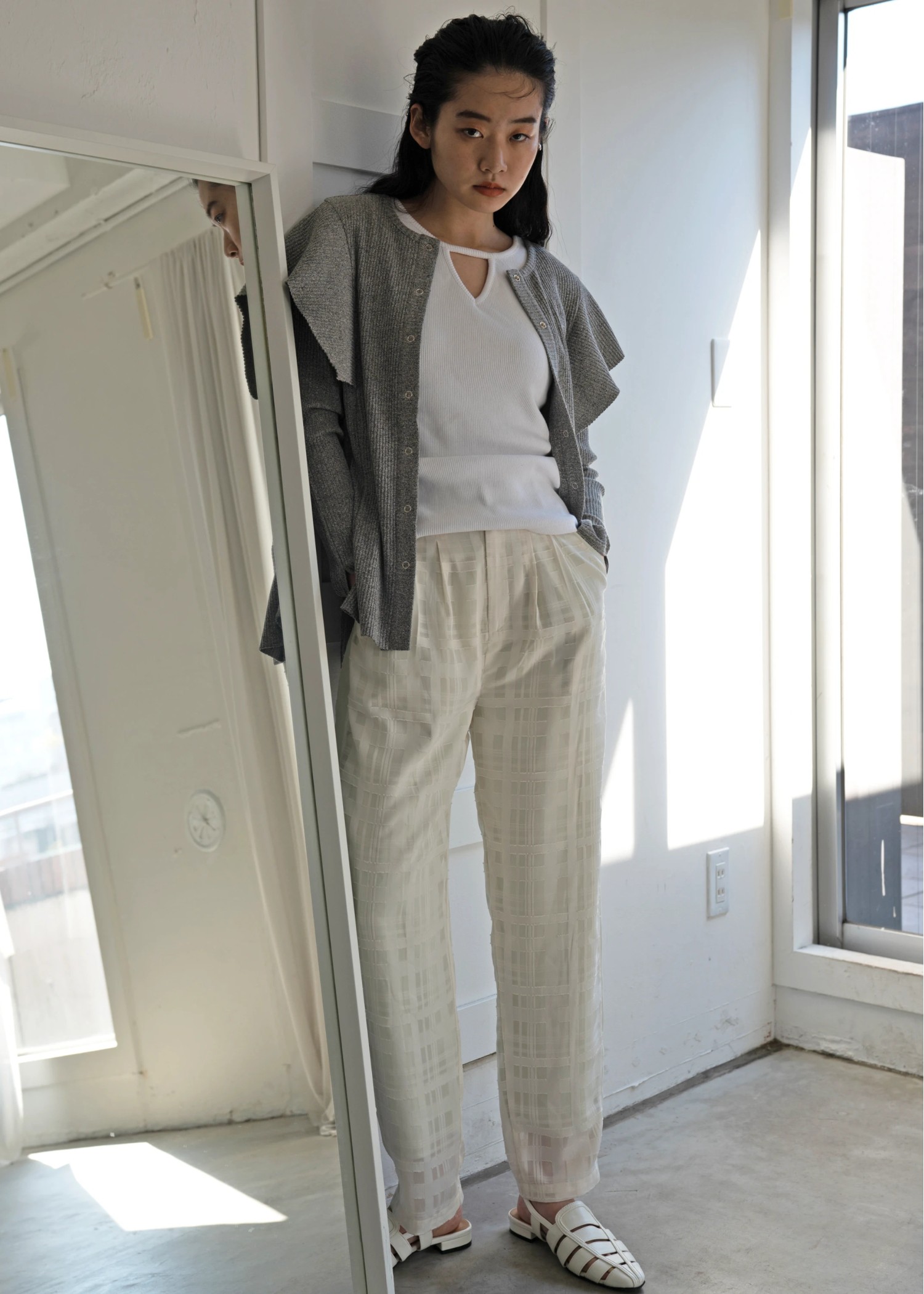 wrapped in sheer check PT