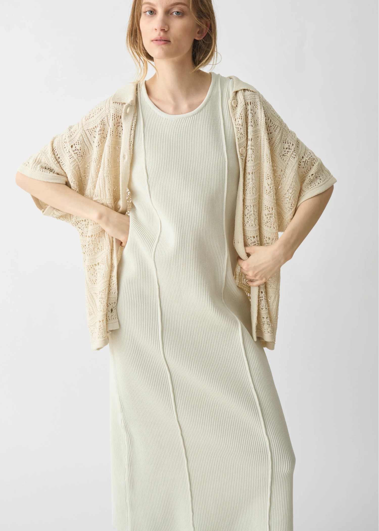 ワンピース rib aerial knit tank OP WILLFULLY official web store（ウィルフリーコウシキツウハン