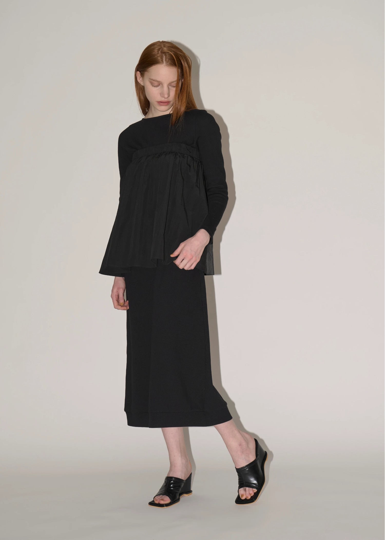 gather bare tops combination rib OP