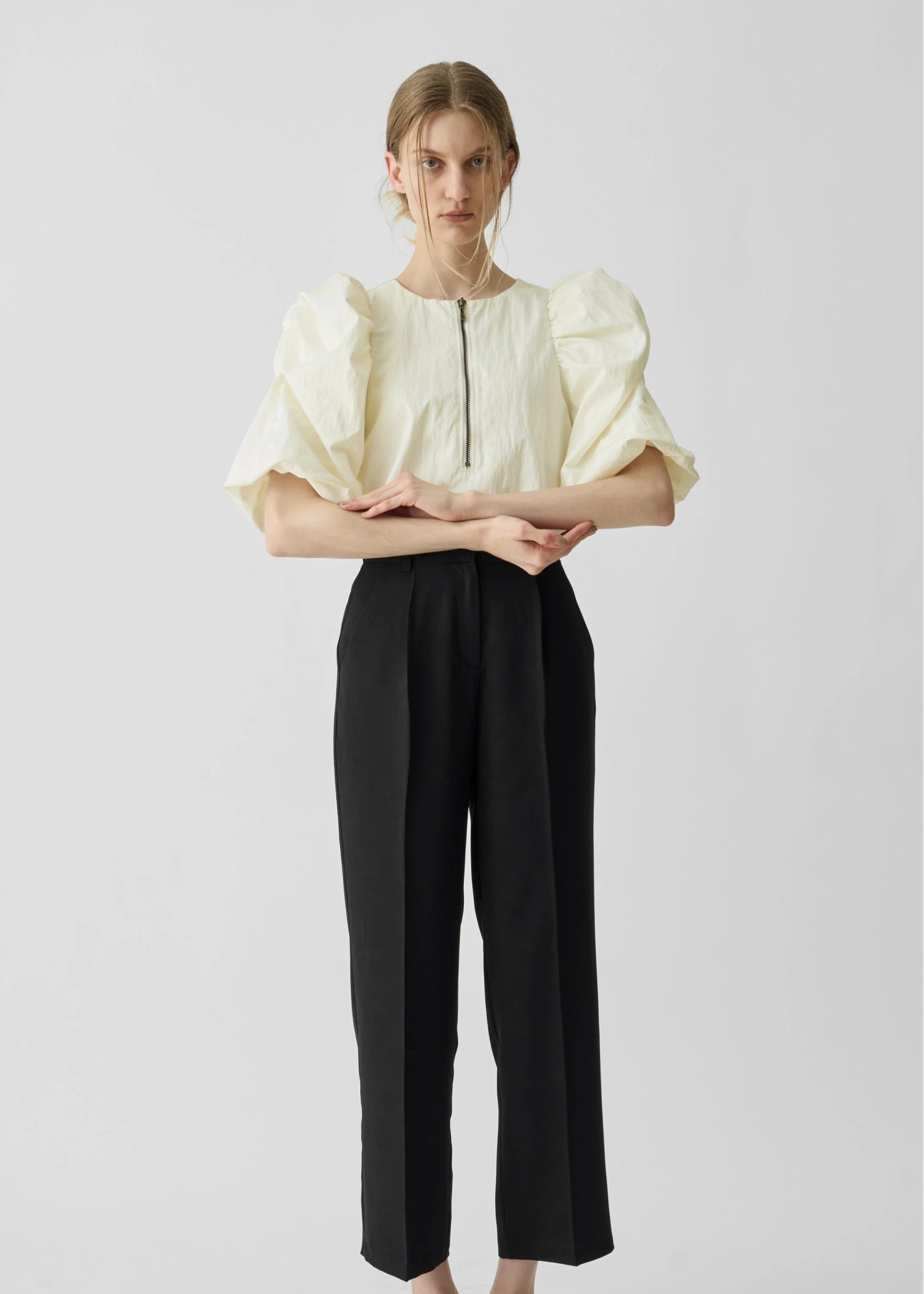 tuck center press slacks PT