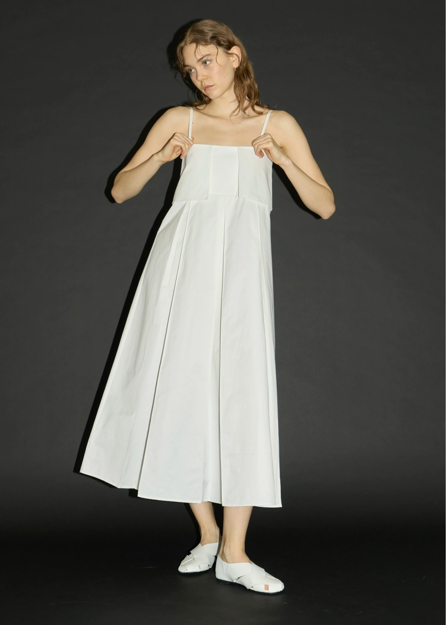 leather braid flat shoes