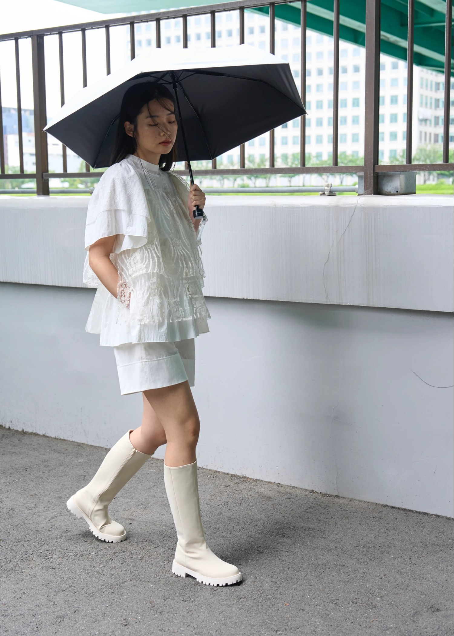 tank sole smooth long boots