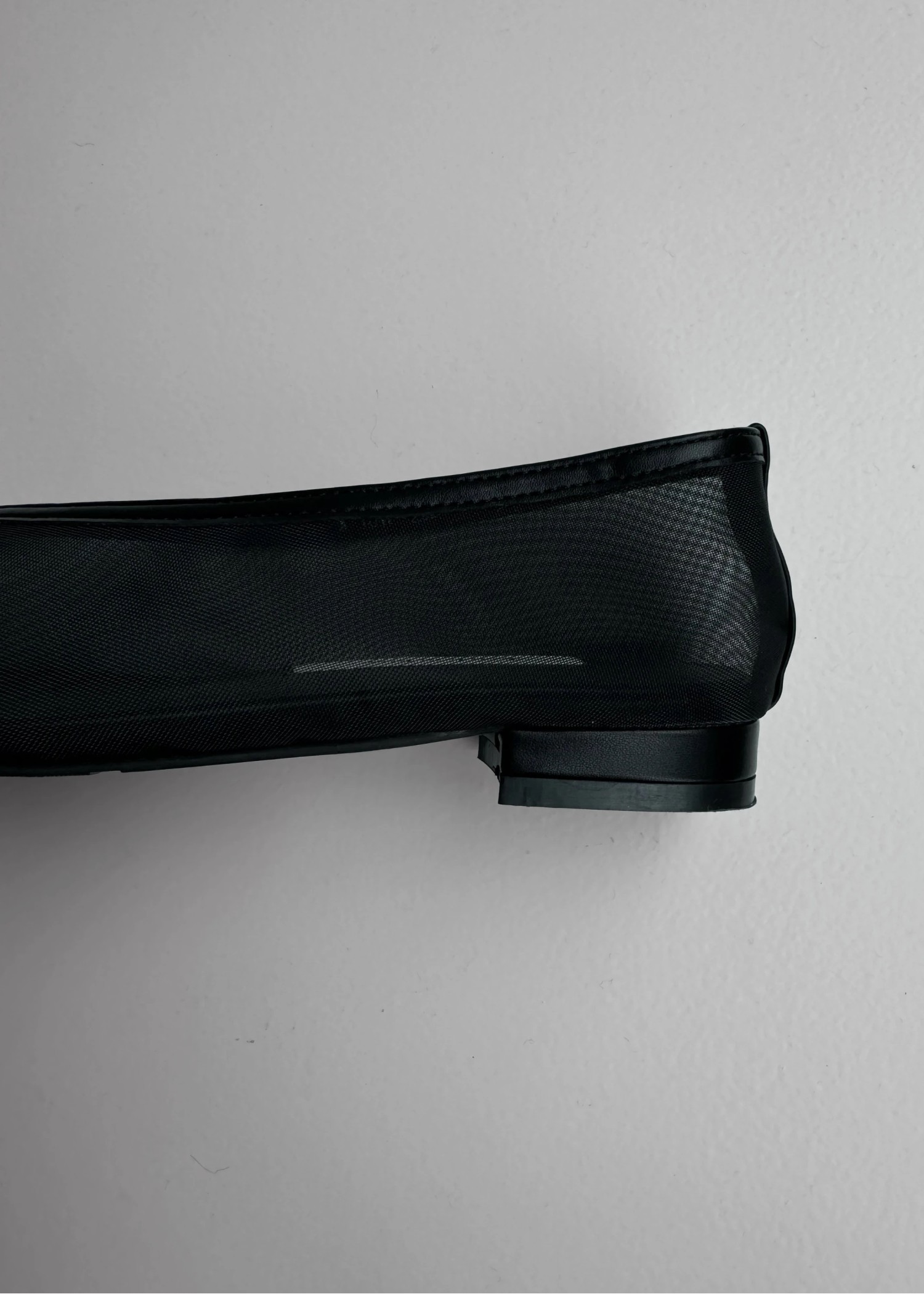 see-through flat shoes