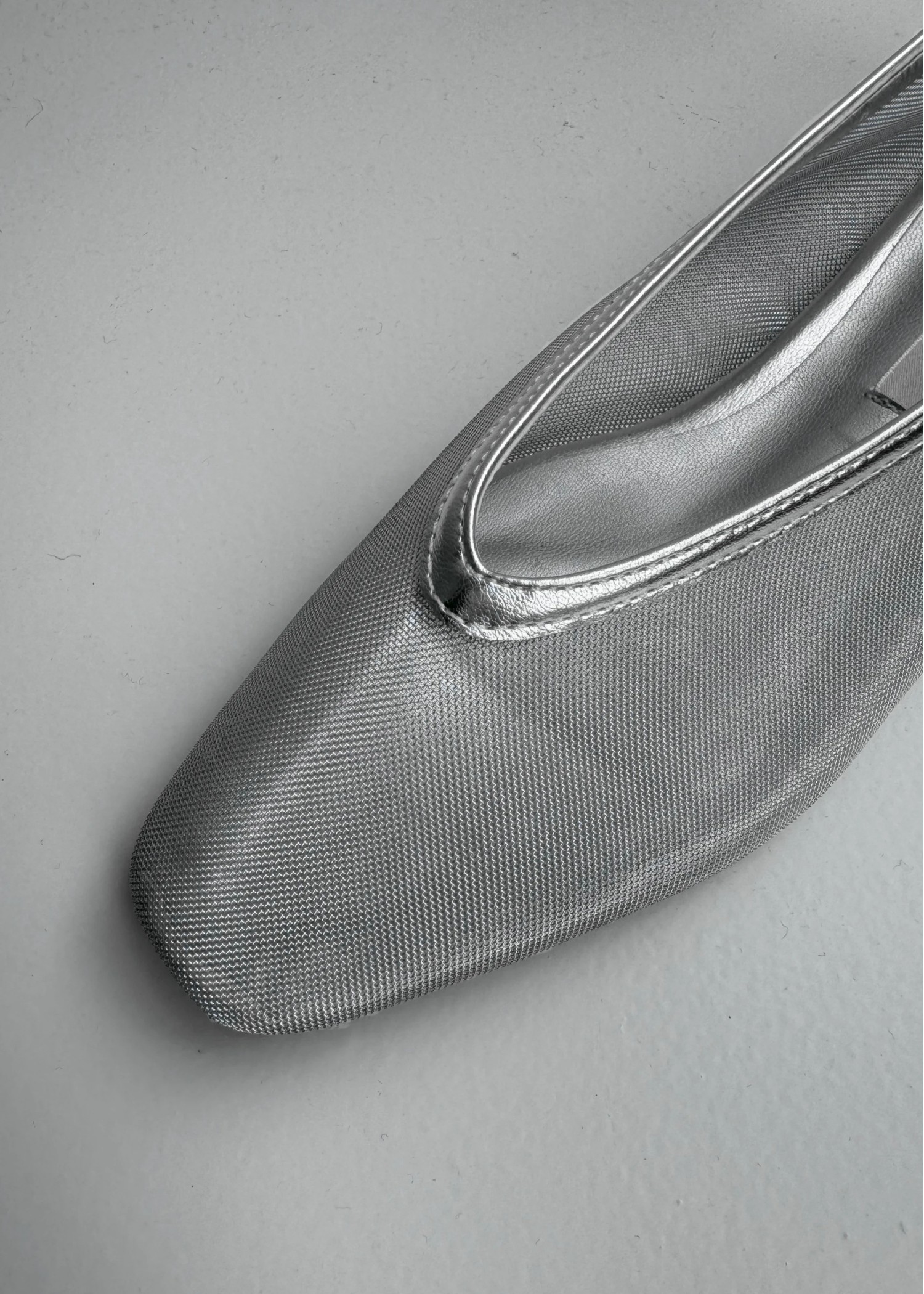 see-through flat shoes