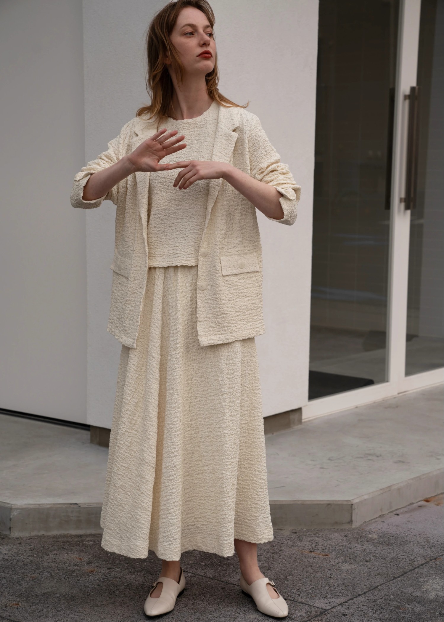 volume flare matelasse SK