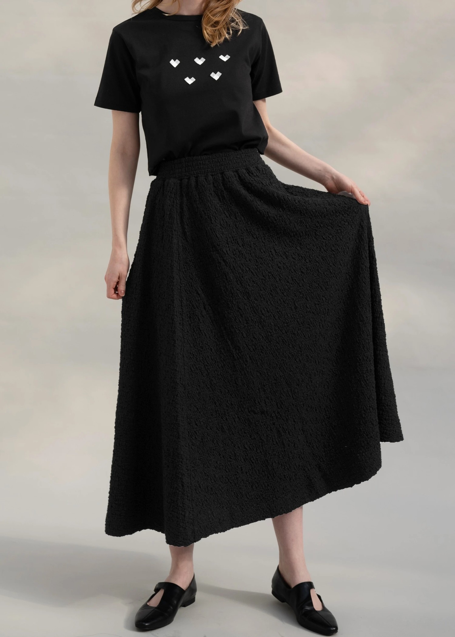 volume flare matelasse SK