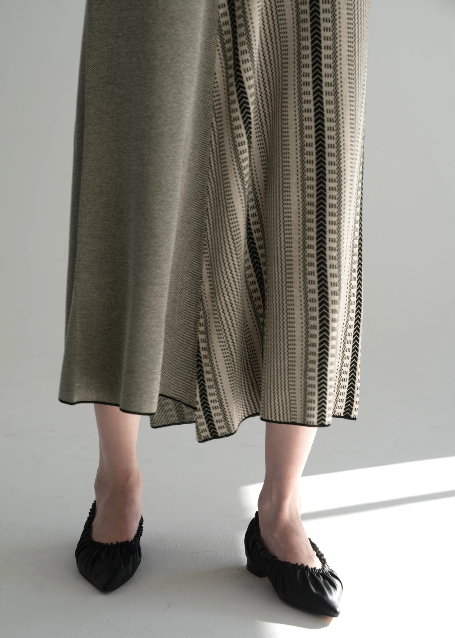 jacquard oblique multi stripe knit SK