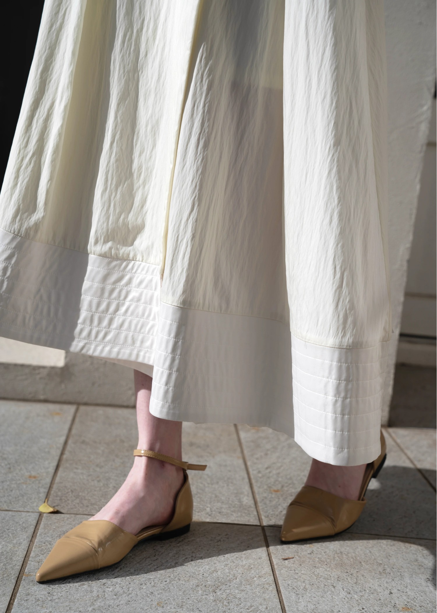 wrap pleats hem boundary SK