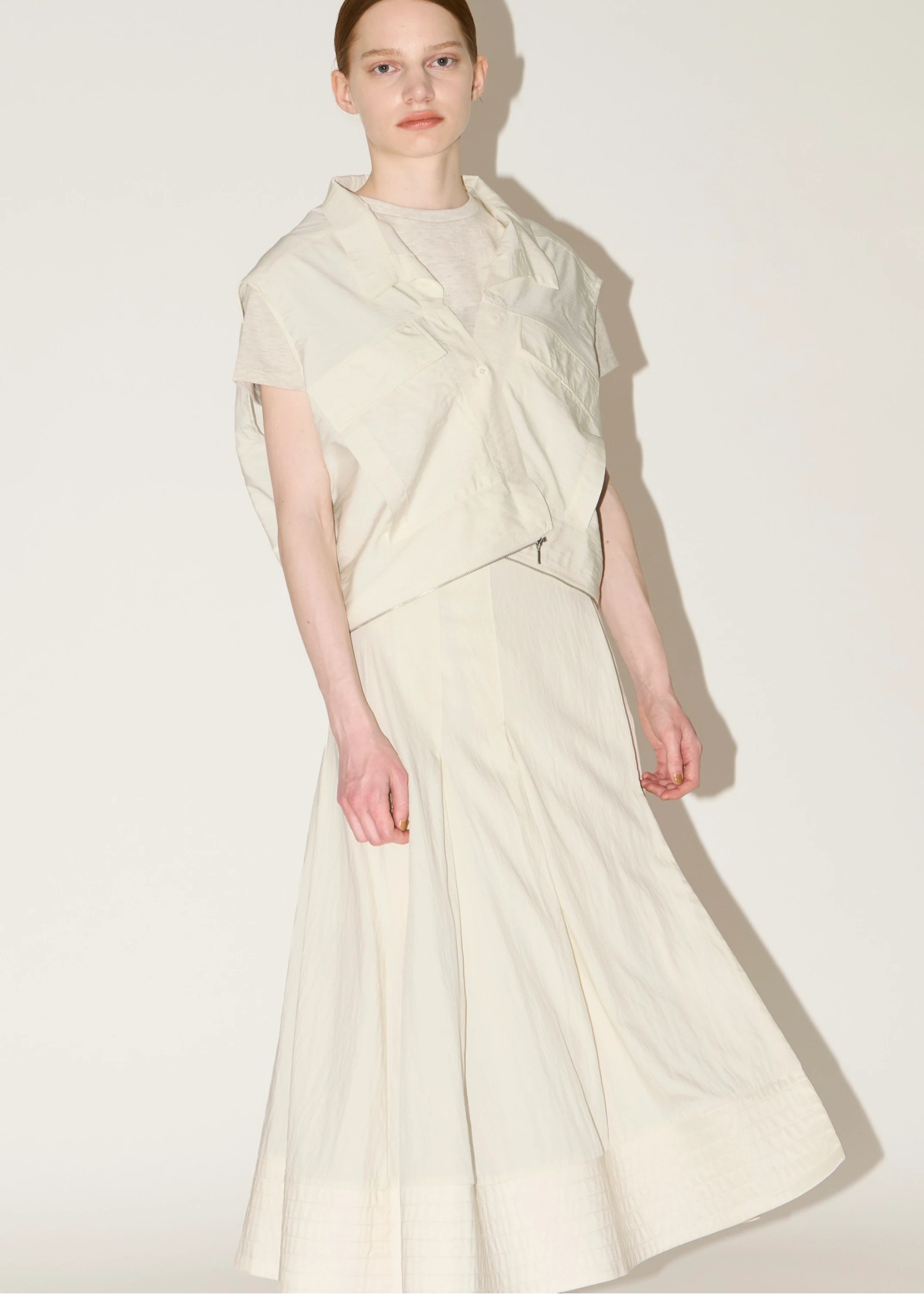 wrap pleats hem boundary SK