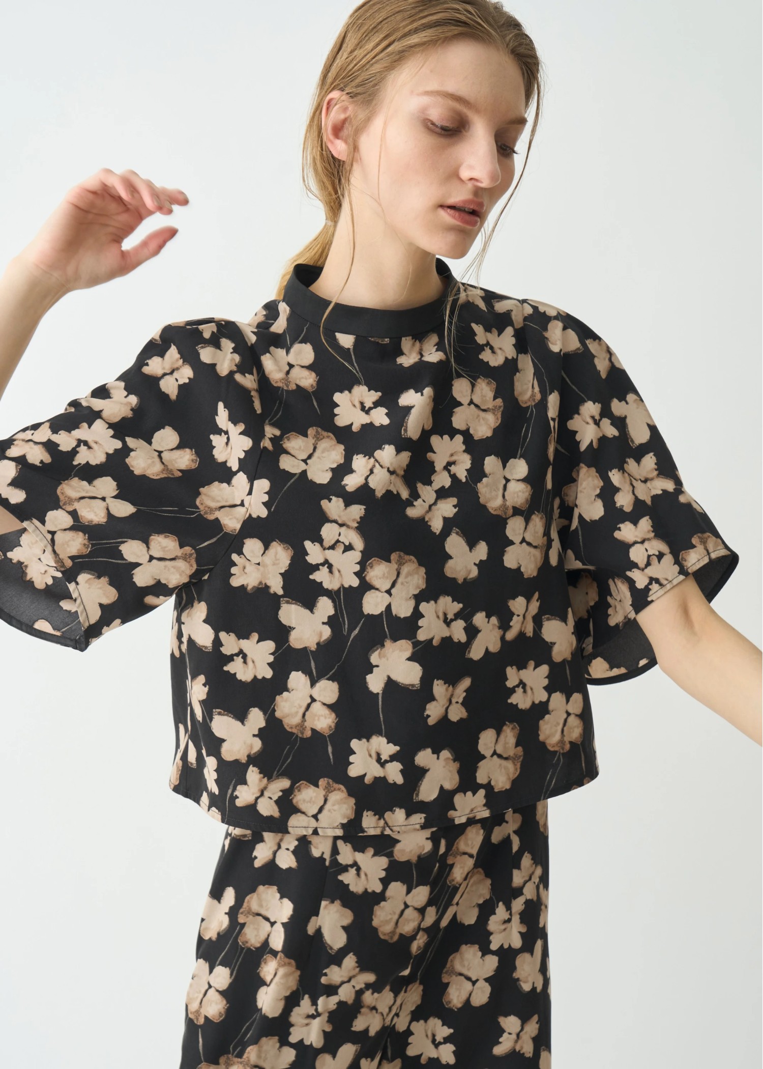 thin string flower overalls SET UP