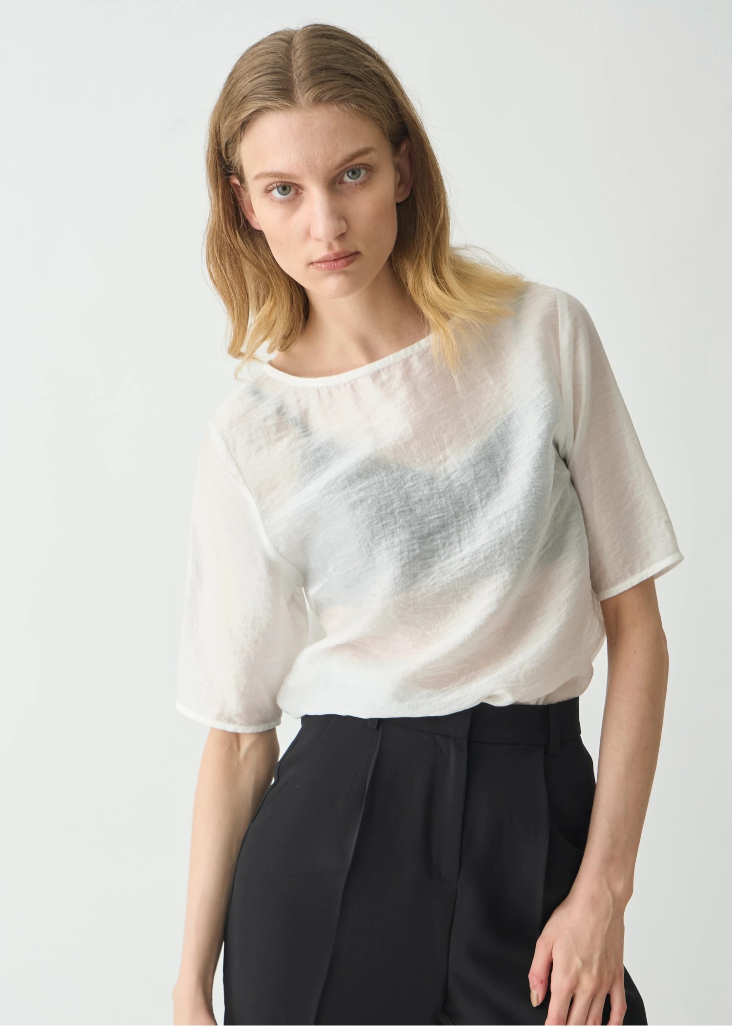 新品　willfully ドット ボートネックシースルートップス WILLFULLY official web store（ウィルフリーコウシキツウハン