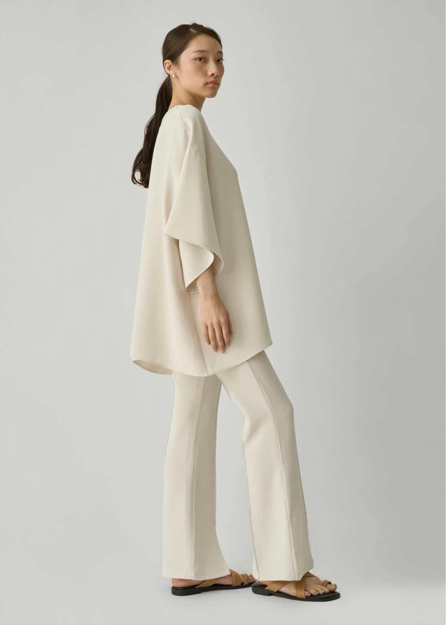 WILLFULLY 2way シアートップス 2way center line sheer tops / 前後2wayセンターラインシアー