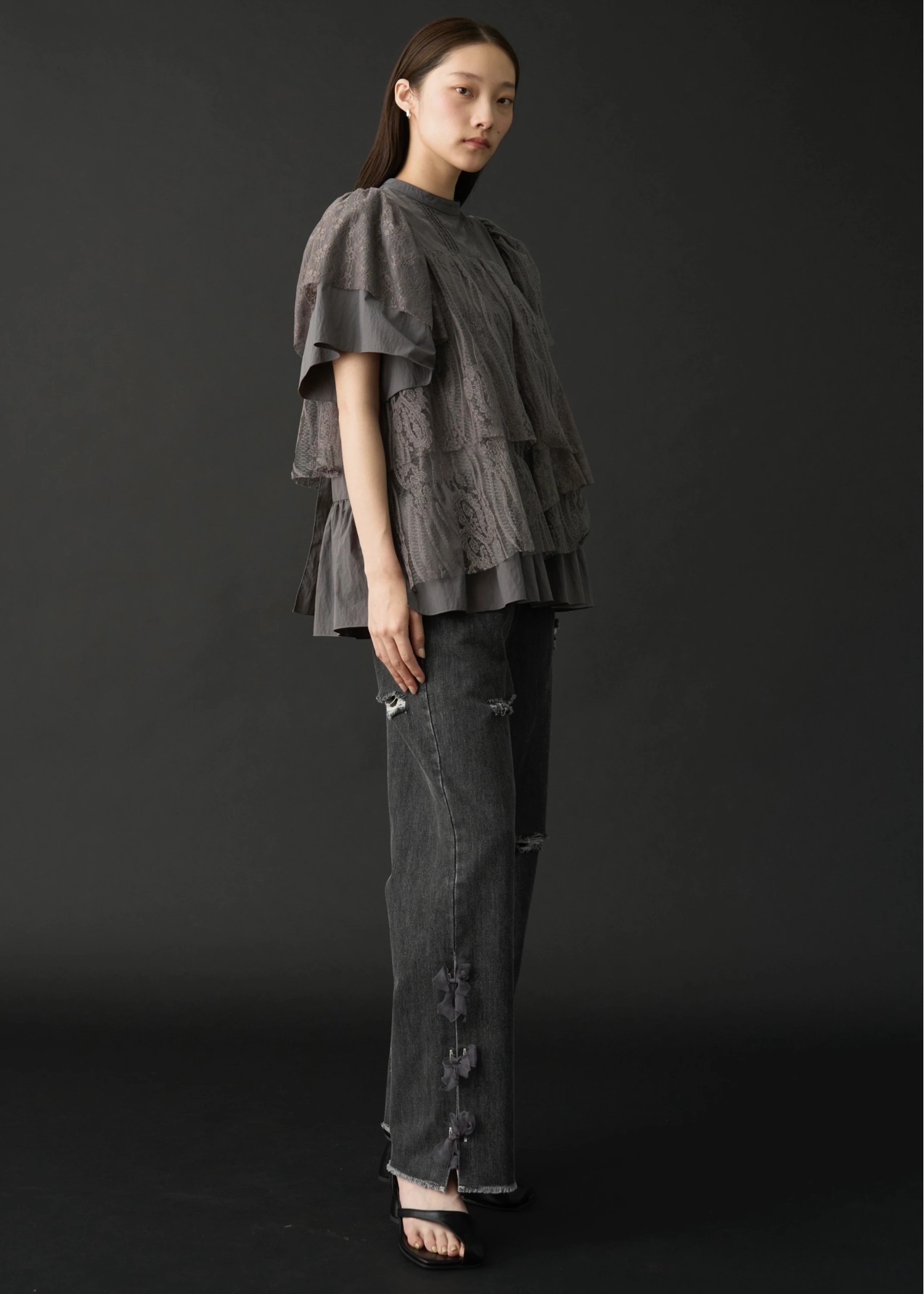 random tiered mix lace BL