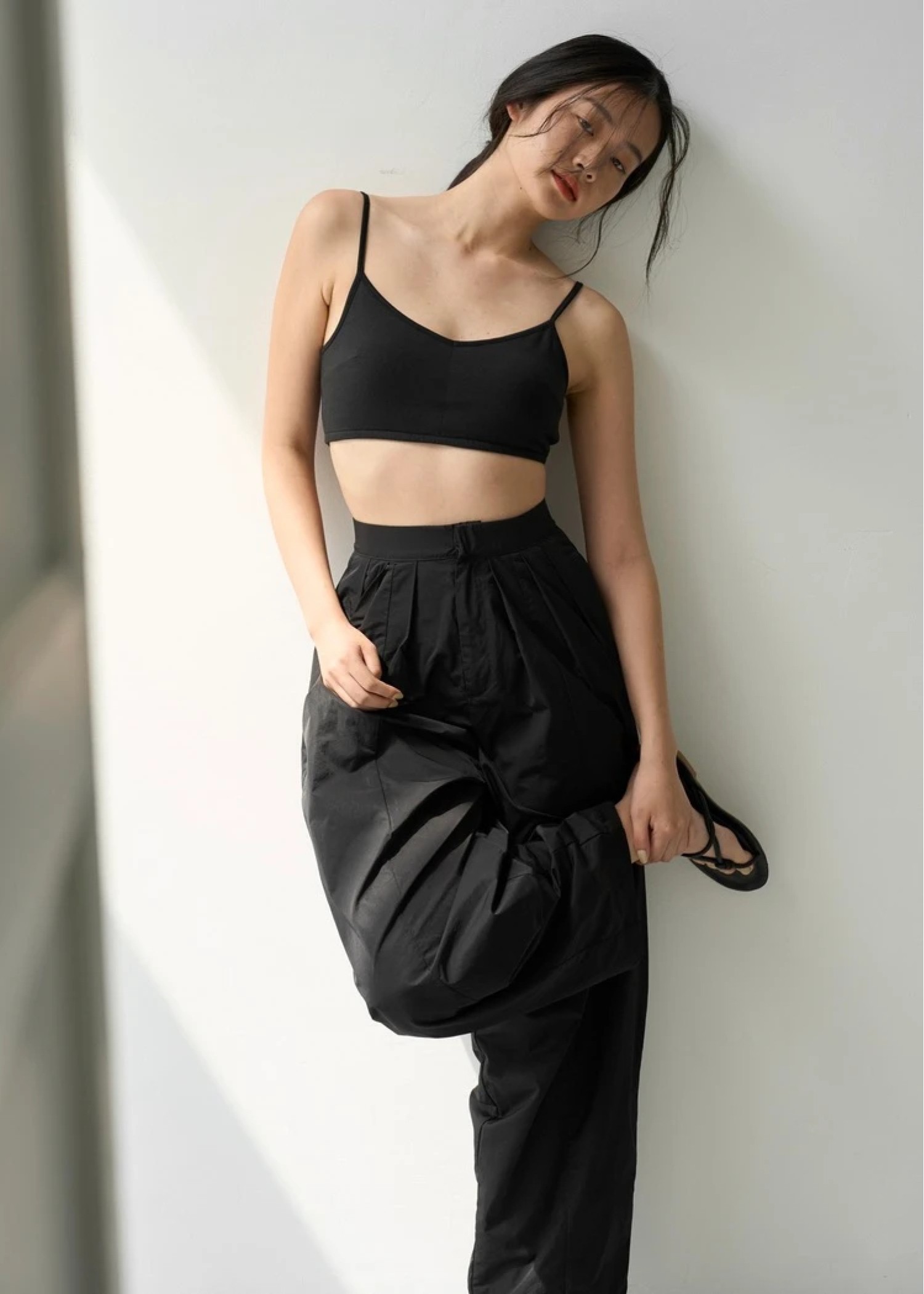 cup in cut and sew bra top