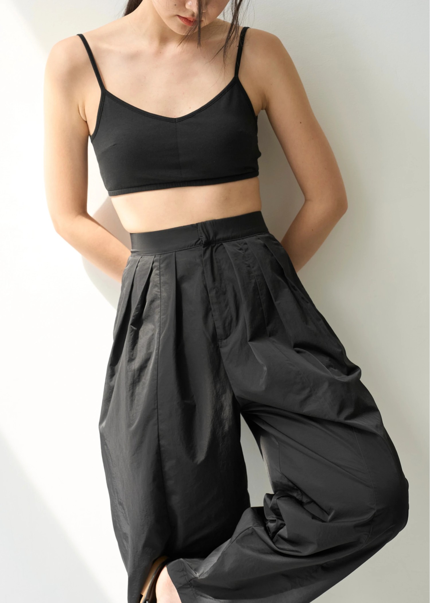 cup in cut and sew bra top