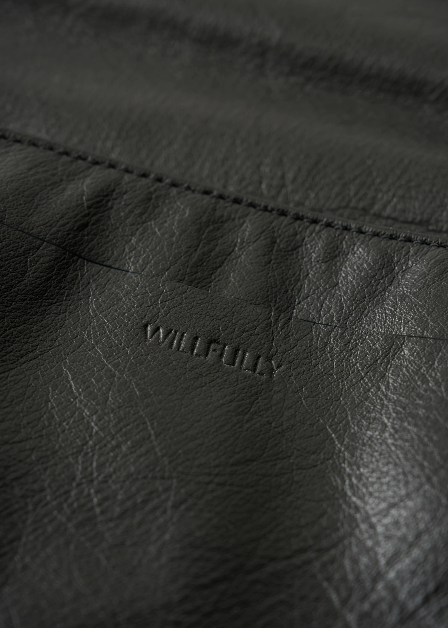 triangle real leather bag "SIERRA"