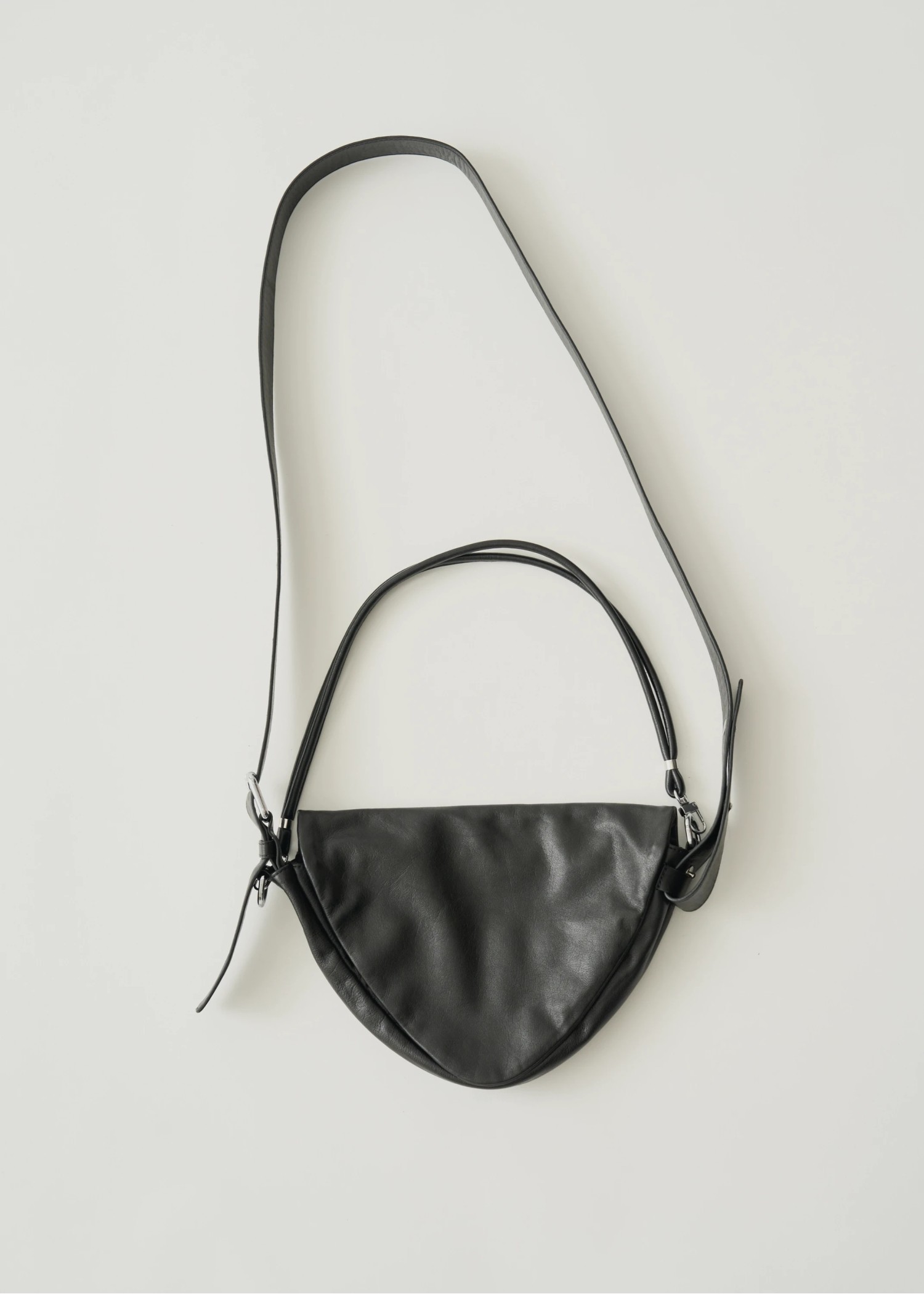 triangle real leather bag "SIERRA"