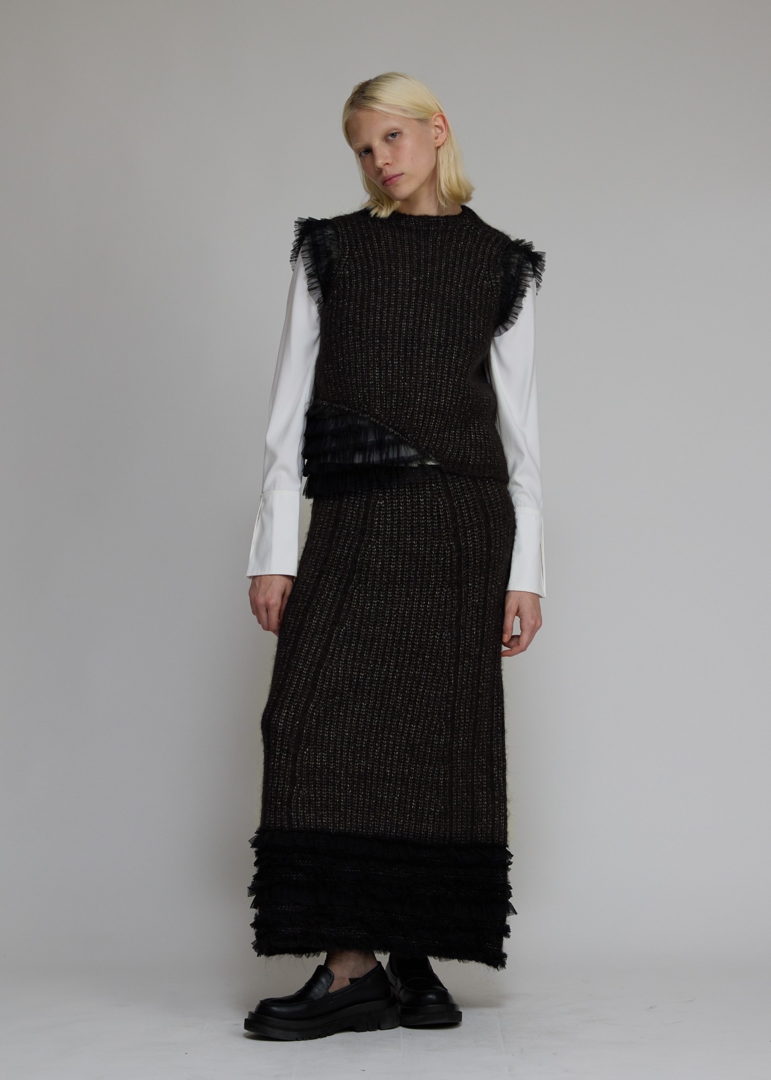 tulle frill conversion meld knit